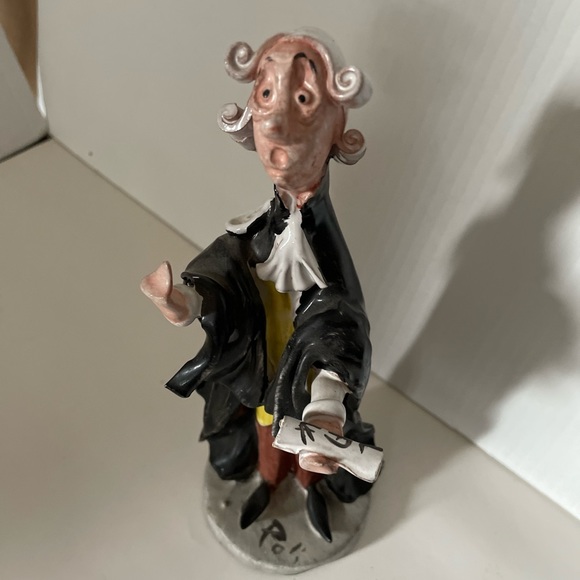 3 pieces lawyer Rare SCAT CERAMICA Figurine Poli Cesare -lawyer desk decoration - Picture 4 of 12